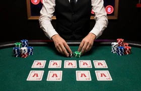 Casino Hold'em Live Poker mit Community Cards und professionellem Dealer von Evolution Gaming