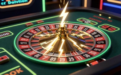 Lightning Roulette von Evolution Gaming mit goldenen Blitzen und Multiplikatoren bis 500x bei BillionaireSpin Live Casino